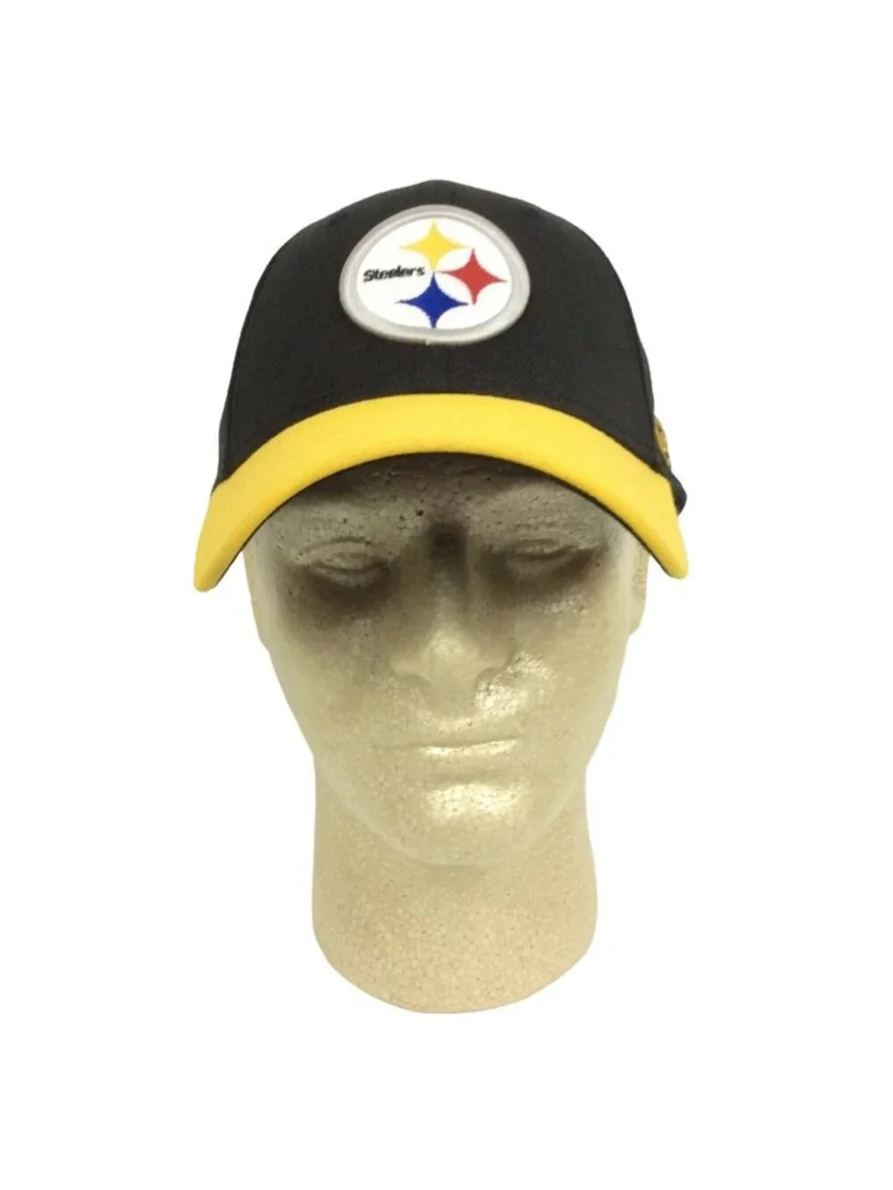 Pittsburgh Steelers New Era 39Thirty Fitted Hat Cap Size M/L Black & Yellow